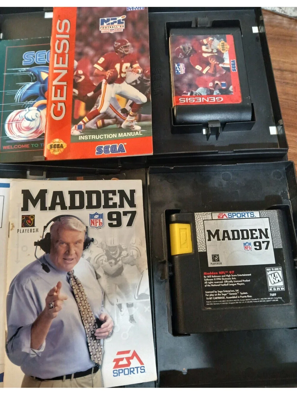 Madden 97 & NFL Football '94 Starring Joe Montana (Sega Genesis) Bundle